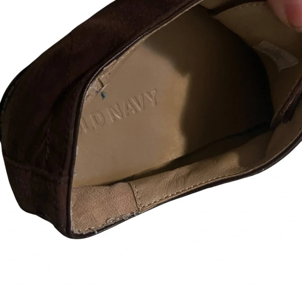 Old Navy Men's Size 9 Faux-Suede Bucks Dress Shoes Dark Brown Chocolate Brown
